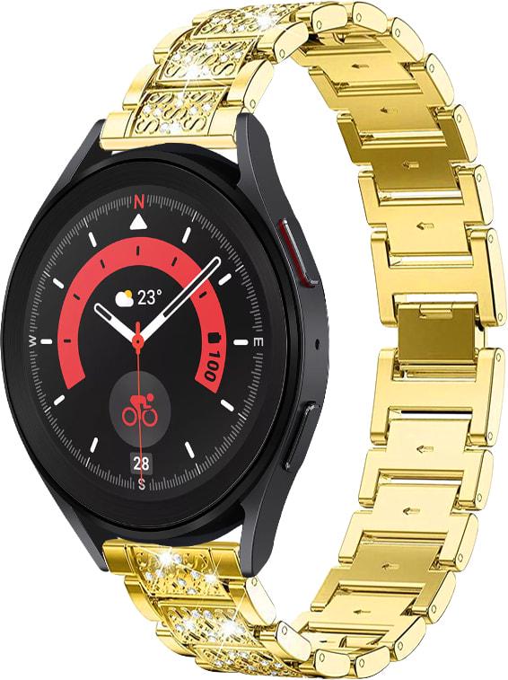 Браслет металлический Glam для Galaxy Watch 5 Pro Gold (32817-2A)