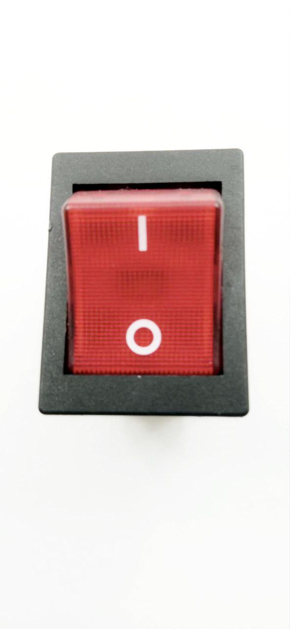 Вимикач KCD4 ON-OFF з підсвіткою 4pin 30A 250V Червоний (33835)