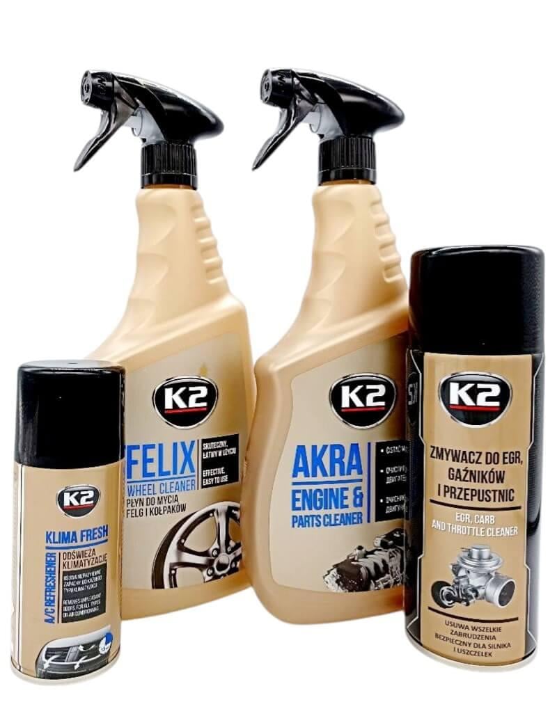 Набір К2 для очищення автомобіля очисники двигуна дисків карбюратора та кондиціонера