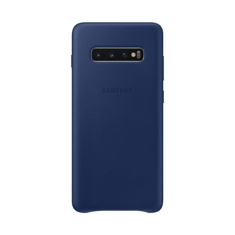 Чехол кожаный противоударный Official Leather Cover EF-VG973LNEGRU для Samsung Galaxy S10 6.1" Blue Чехол кожаный противоударный Official Leather Cover EF-VG973LNEGRU для Samsung Galaxy S10 6.1" Blue