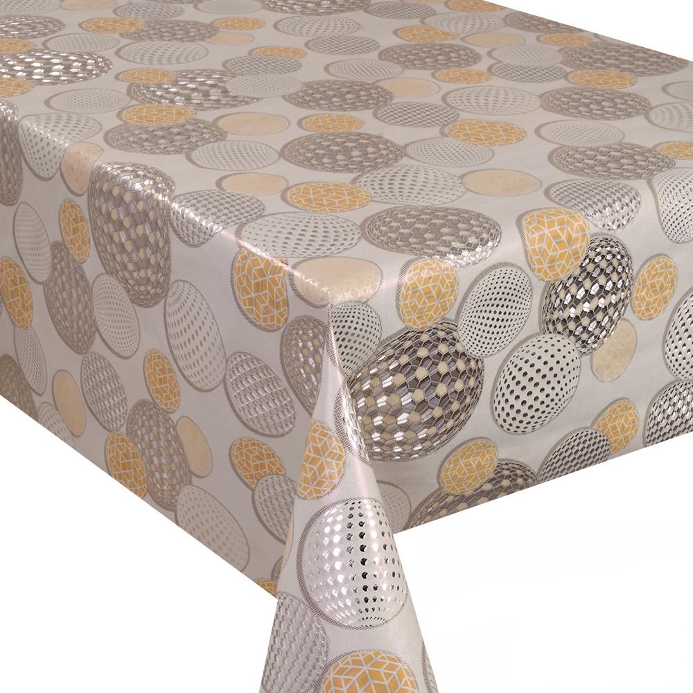Клеенка на стол Марсель MA-5497 1,37х20 м Бежево-серый (29424892)