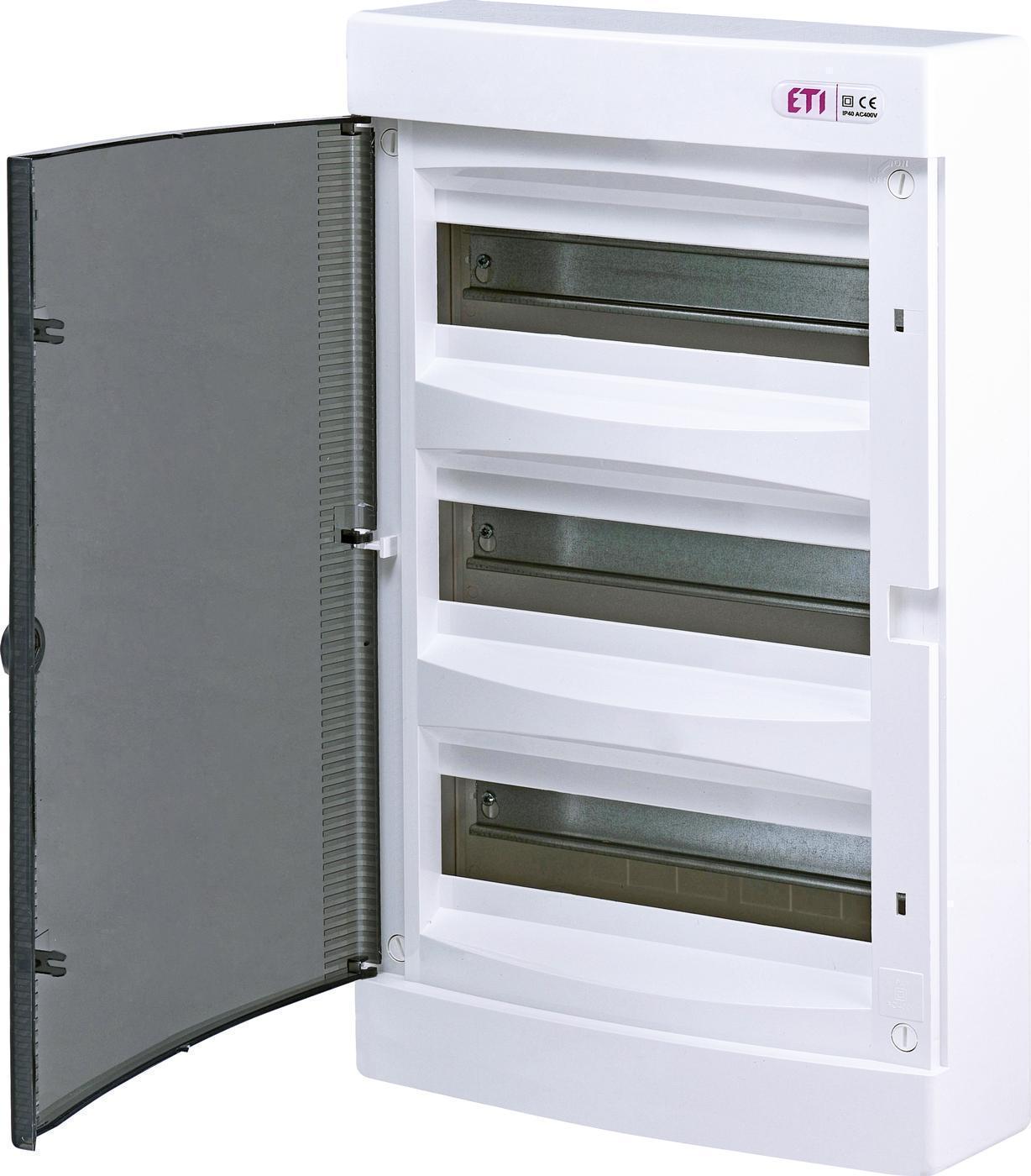 Щит розподільчий зовнішній ETI ECT 36PT 36-модульний з прозорими дверцятами (1101004)