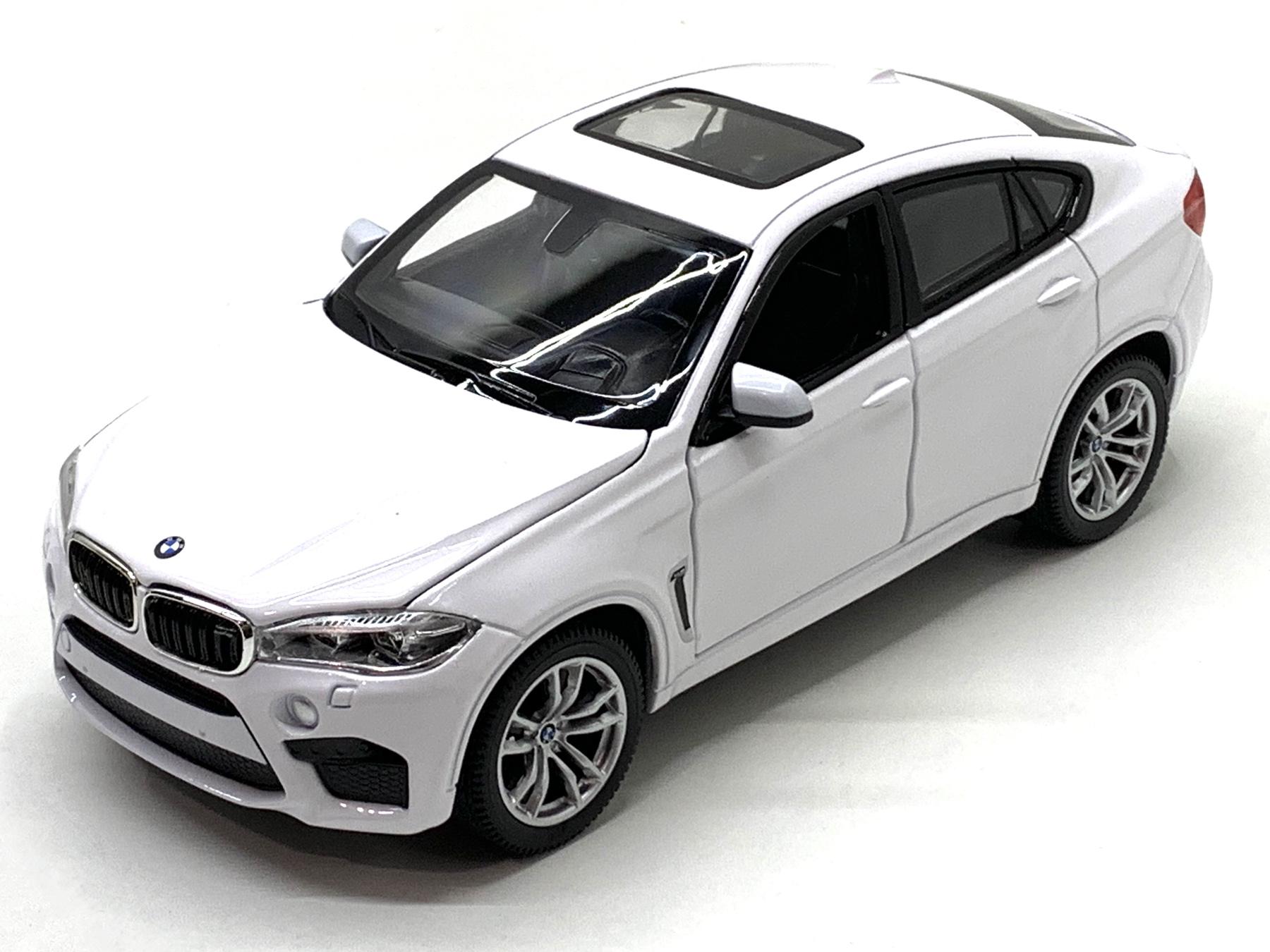 Машина Rastar BMW X6M 1:24 металопластик Білий (56600) - фото 1