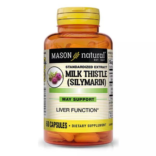 Натуральна добавка з розторопшою Mason Natural Milk Thistle Silymarin 60 капс. (000021142)