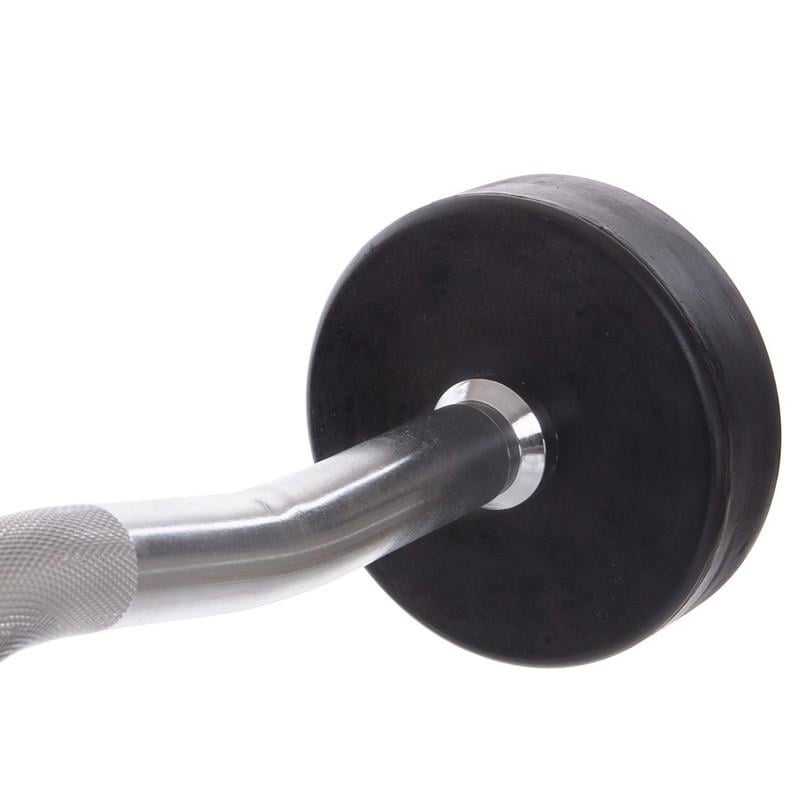 Штанга фіксована прогумована Zelart Rubber Coated Barbell TA-2687-10 95 см 10 кг (DR002551) - фото 4