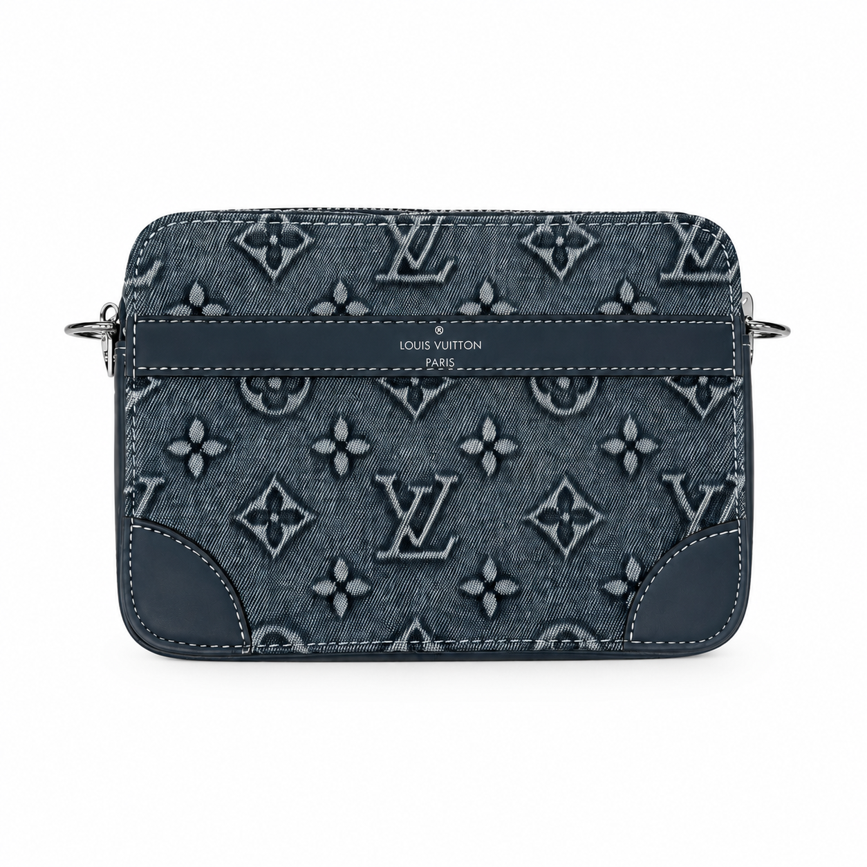 Сумка через плечо кроссбоди LV 22х15х7,5 cм Джинсовый (i42-765) Сумка через плечо кроссбоди LV 22х15х7,5 cм Джинсовый (i42-765)
