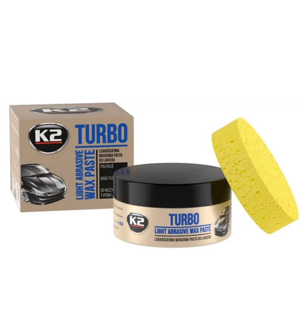 Паста для полировки и восстановления блеска кузова K2 Turbo 250 г