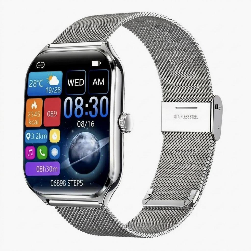 Смарт-годинник FitCloudPro MT61s AMOLED Silver