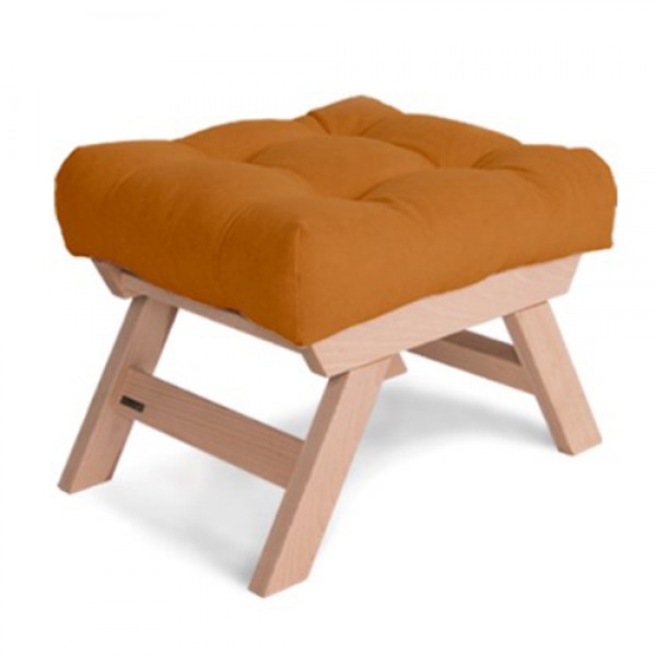 Пуф Allegro Woodman Натуральный/Оранжевый (8141)