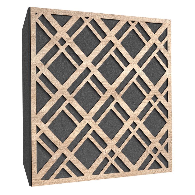 Акустическая панель Ecosound Grille Lt-Sonoma 50х50 см 73 мм Латте (1226)