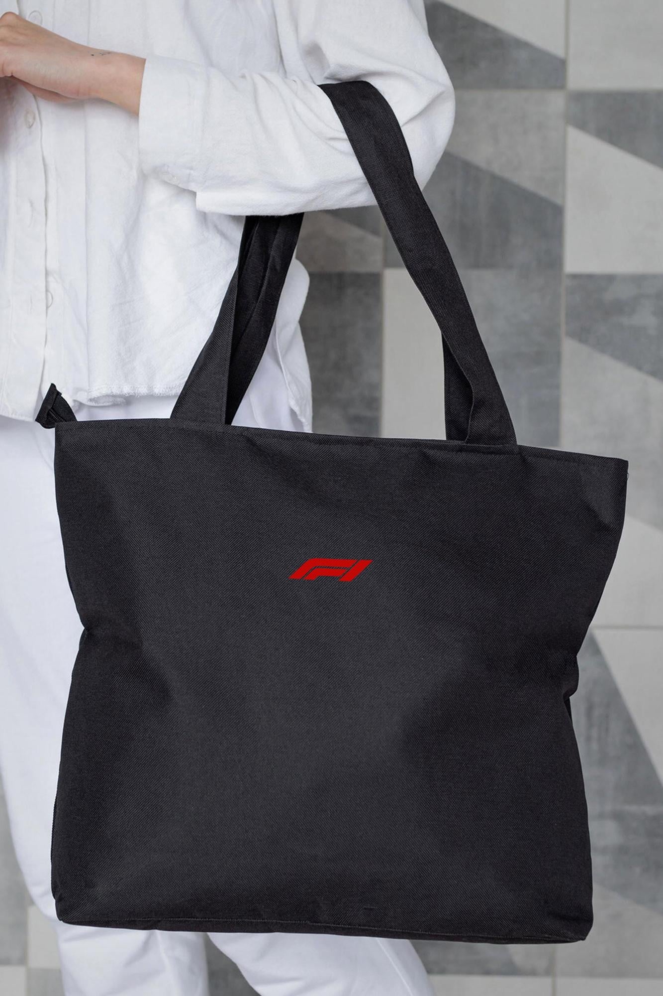 Шопер жіночий тканинний еко з принтом F1Red Black (8055447)