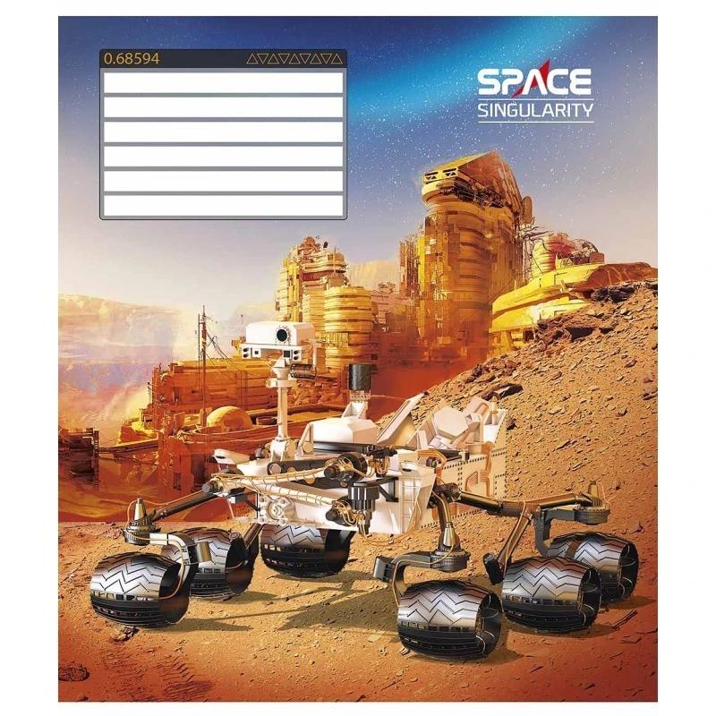 Шкільний зошит Space singularity 012-3384L-4 в лінію 12 аркушів (RLT43158)