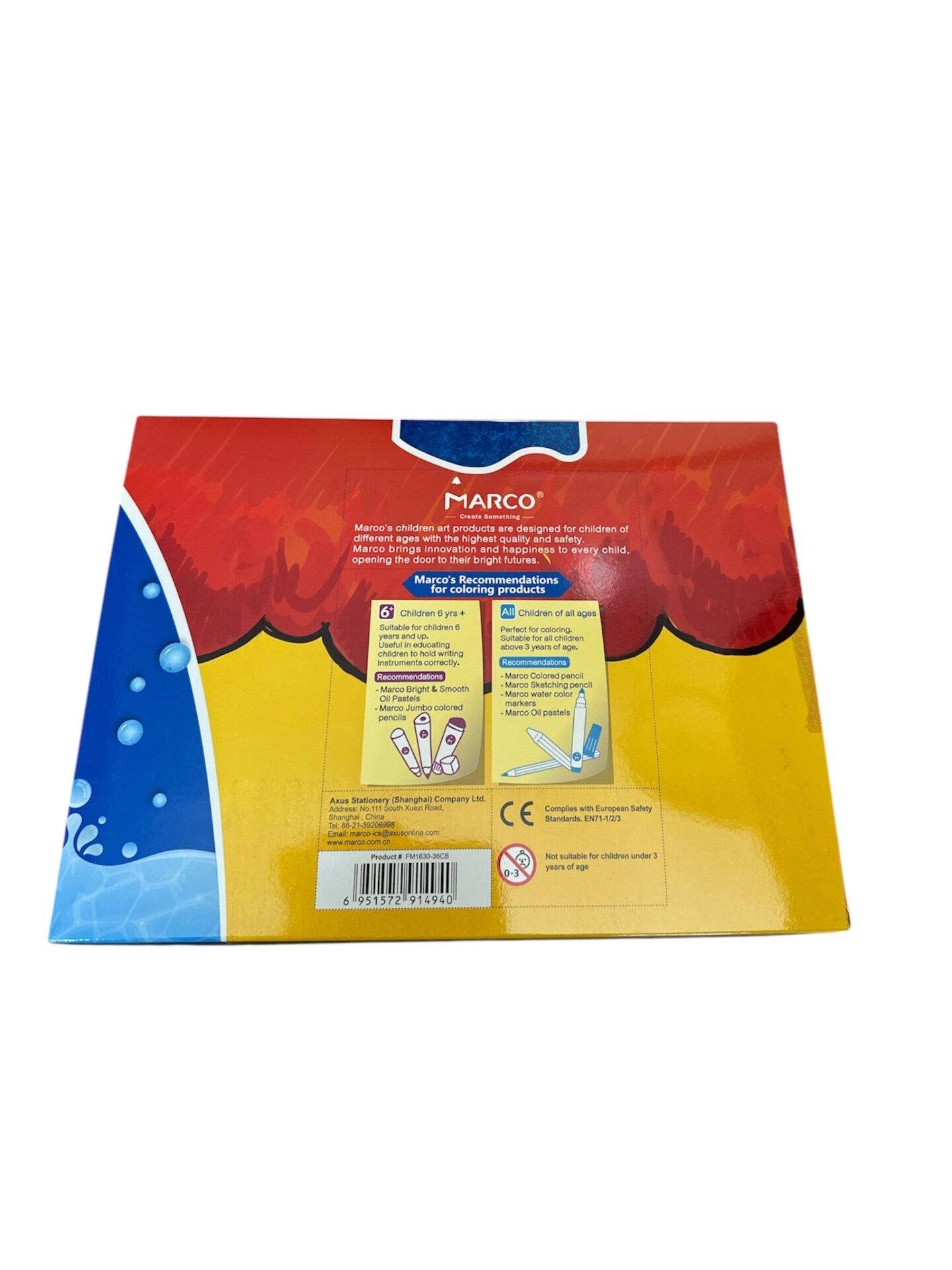 Фломастеры Marco Super Washable 36 цветов (1630-36CB) - фото 2