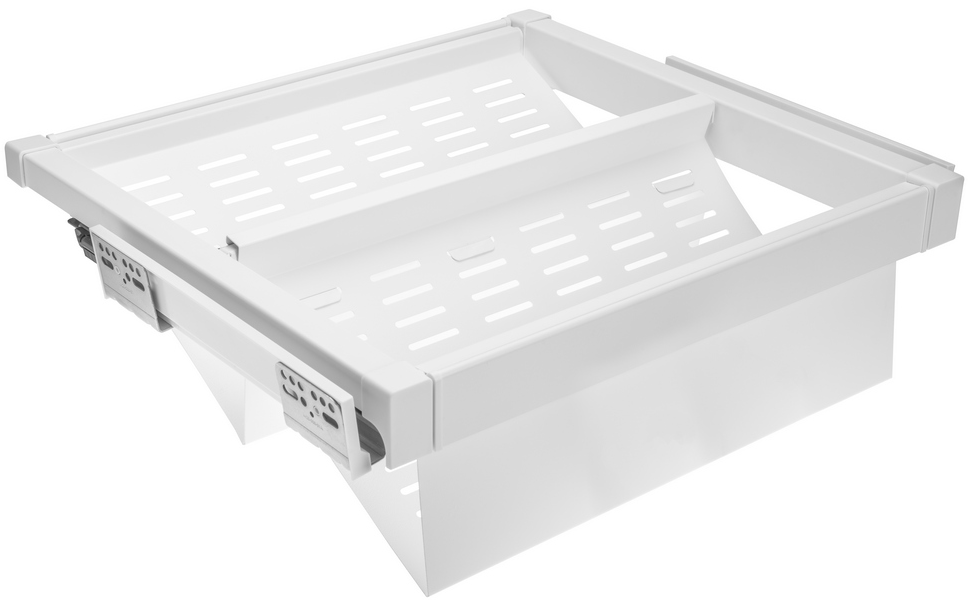 Полка для обуви GTV ELITE 600 мм с дотягом Белый (WG-POBUWM60-10)