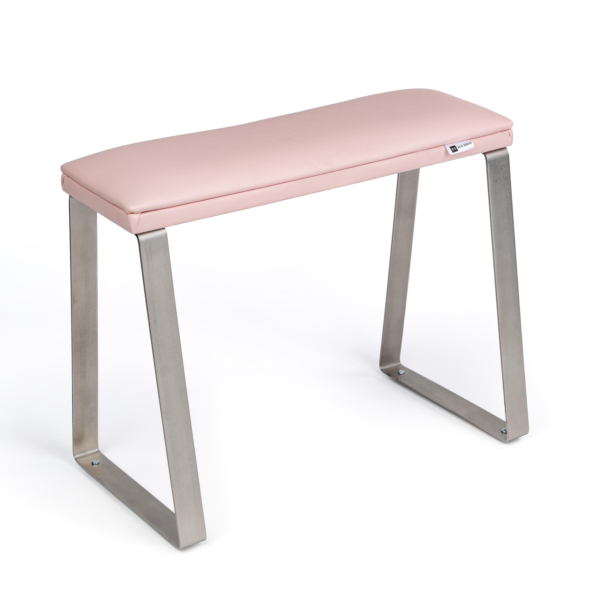 Педикюрная подставка для ног eco stand PADIX на металлических ножках Розовый (26398052)