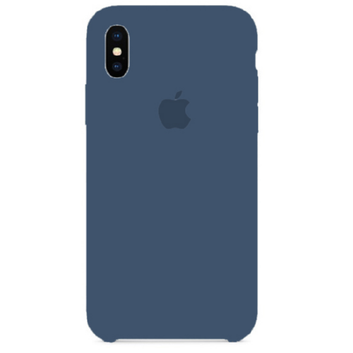 Чехол SIlicone Case для iPhone XS Max Protective Matte Blue Cobalt