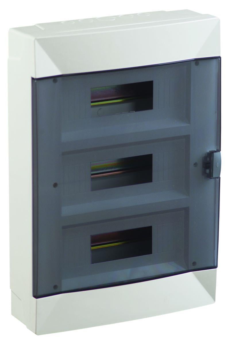 Щит Makel 36-модульный для открытого монтажа с прозрачной дверцей (63136)