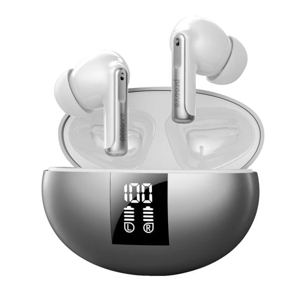 Наушники беспроводные Proove Thunder Buds SE TWS with ANC Silver (TWTBSE010006)
