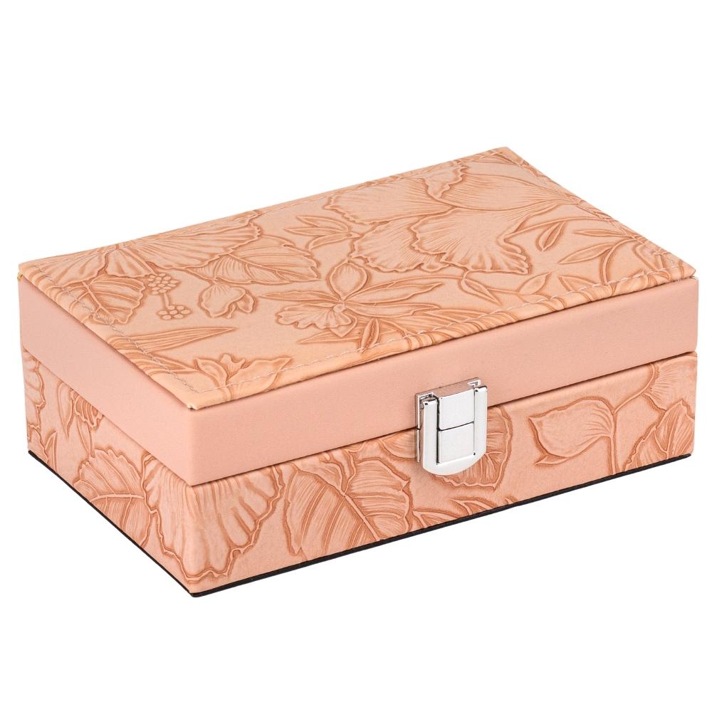 Шкатулка для украшений Elisey Цветущий сад с зеркалом 16,5 см Розовый (99-81-9188-012)