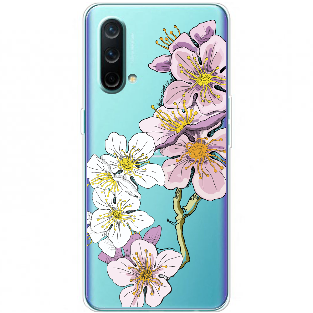 Чехол BoxFace OnePlus Nord CE 5G Cherry Blossom Прозрачный силикон (44513-cc4-44513)