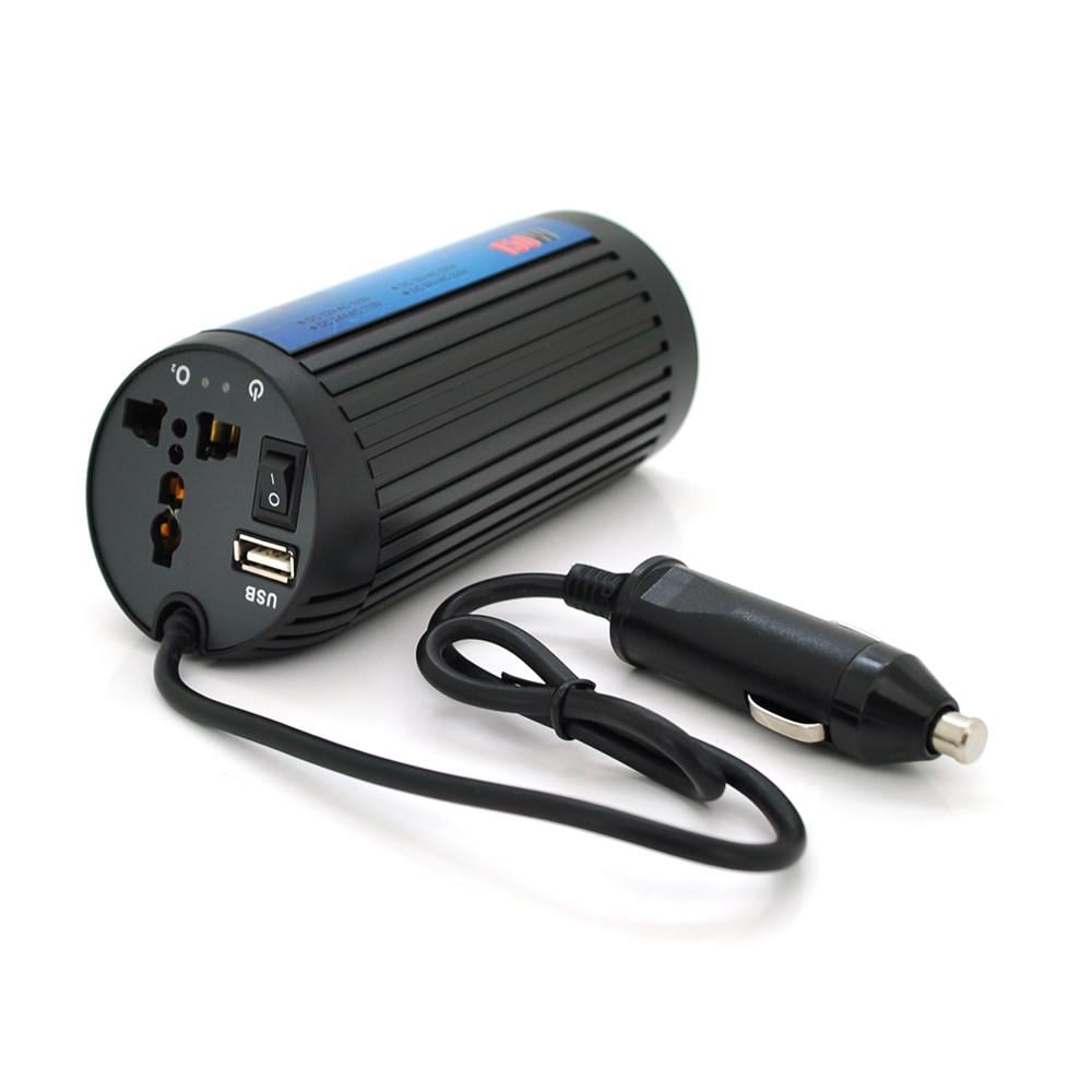 Инвертор напряжения POWERMASTER 12V/220V 150W с модифицированной синусоидой 1 универсальные розетки клеммы (DR010653)