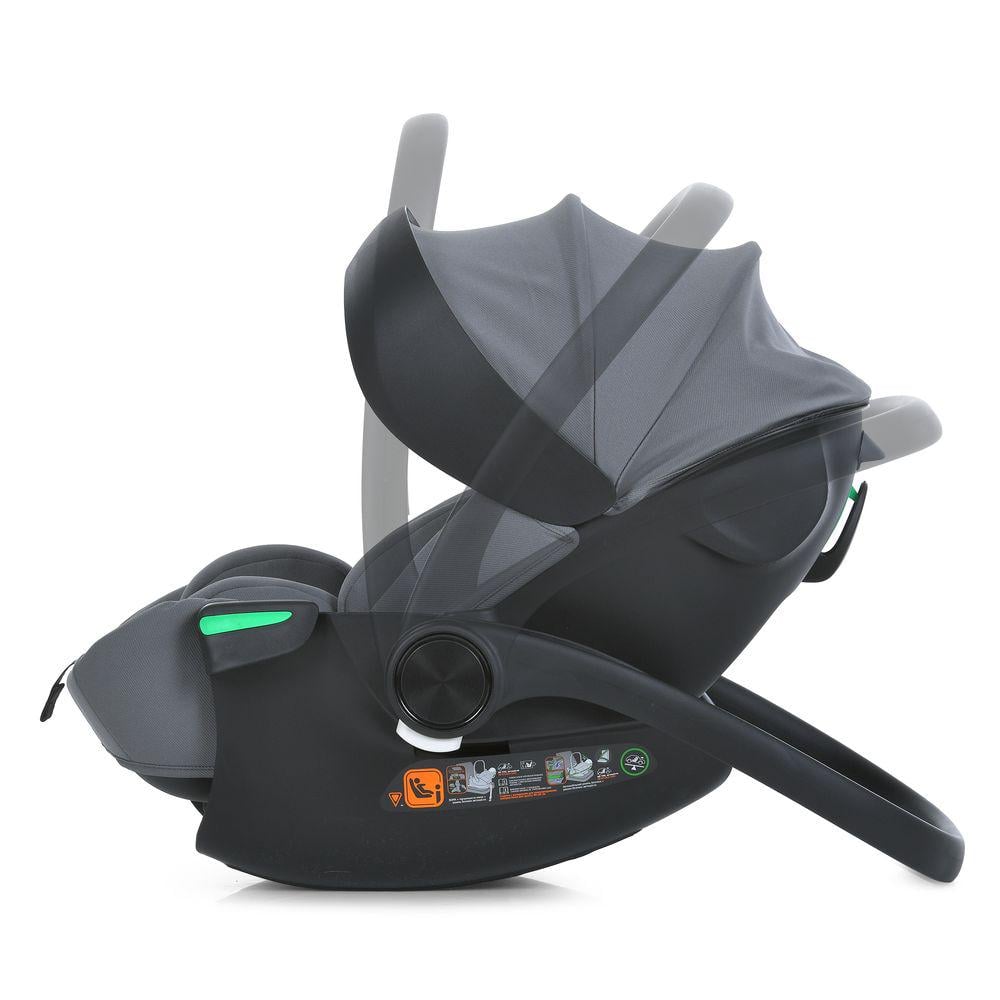 Автокрісло-бебікокон El Camino i-FLOW i-SIZE R129 для зросту 40-87 см 3-точкове з боковим захистом Сірий (30329186) - фото 6