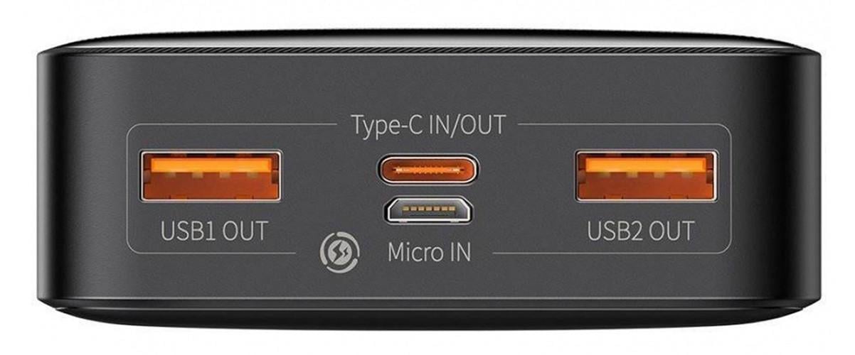 Зовнішній акумулятор Baseus Bipow Digital 10000 мАг Чорний (PPDML-L01) - фото 3