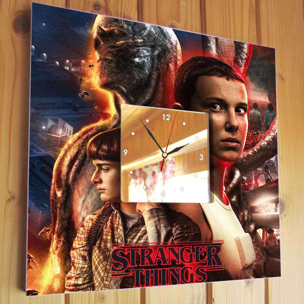 Часы с фото Сериал Очень ''Странные дела'' 260x260 мм (C04665) - фото 2