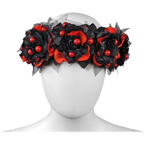 Веночек на голову Seta Decor Хельга (17-717BLK-RD) Веночек на голову Seta Decor Хельга (17-717BLK-RD)