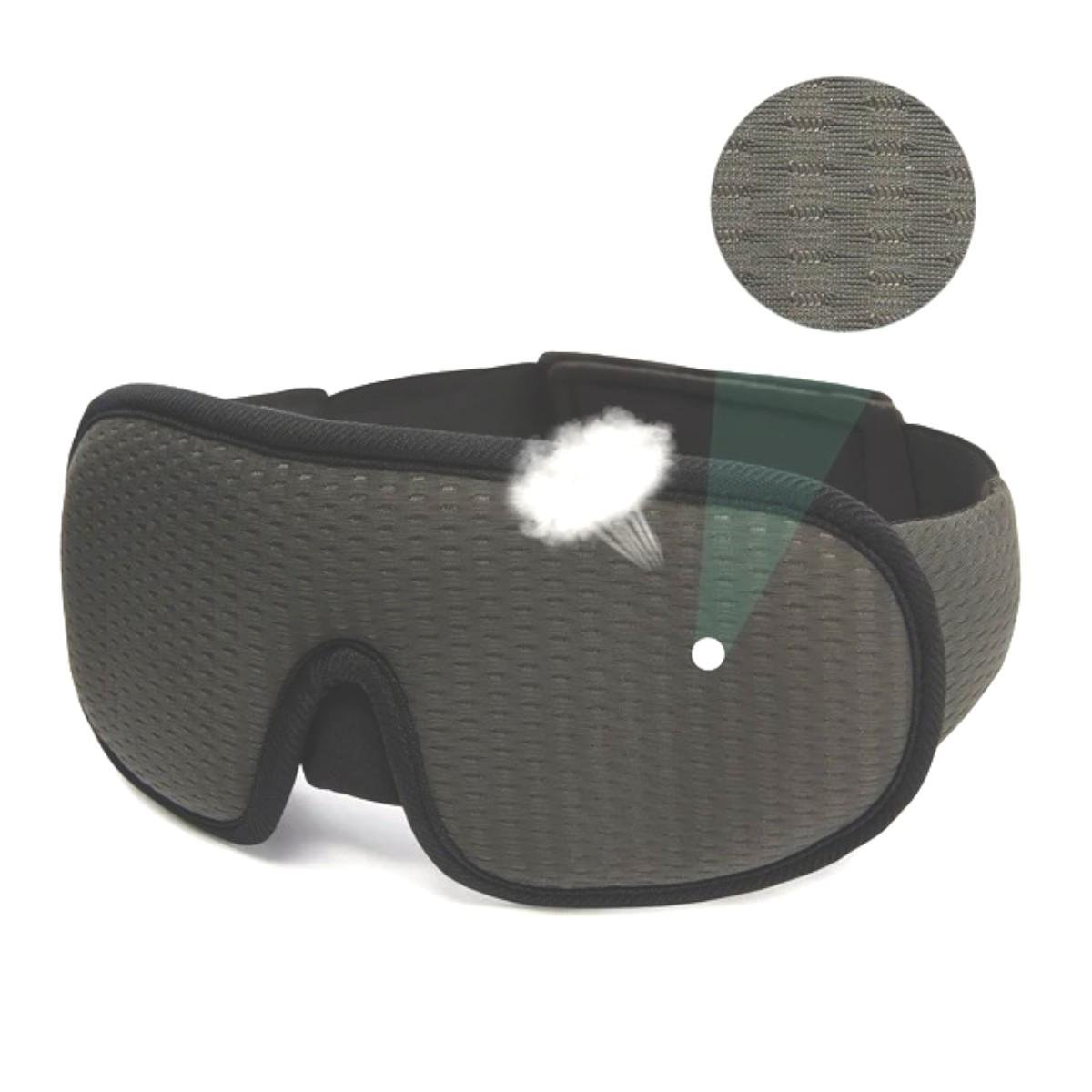 Маска для сна и отдыха Sleep Eye с дышащим эффектом 3D с берушами Серый - фото 2 Маска для сна и отдыха Sleep Eye с дышащим эффектом 3D с берушами Серый - фото 2