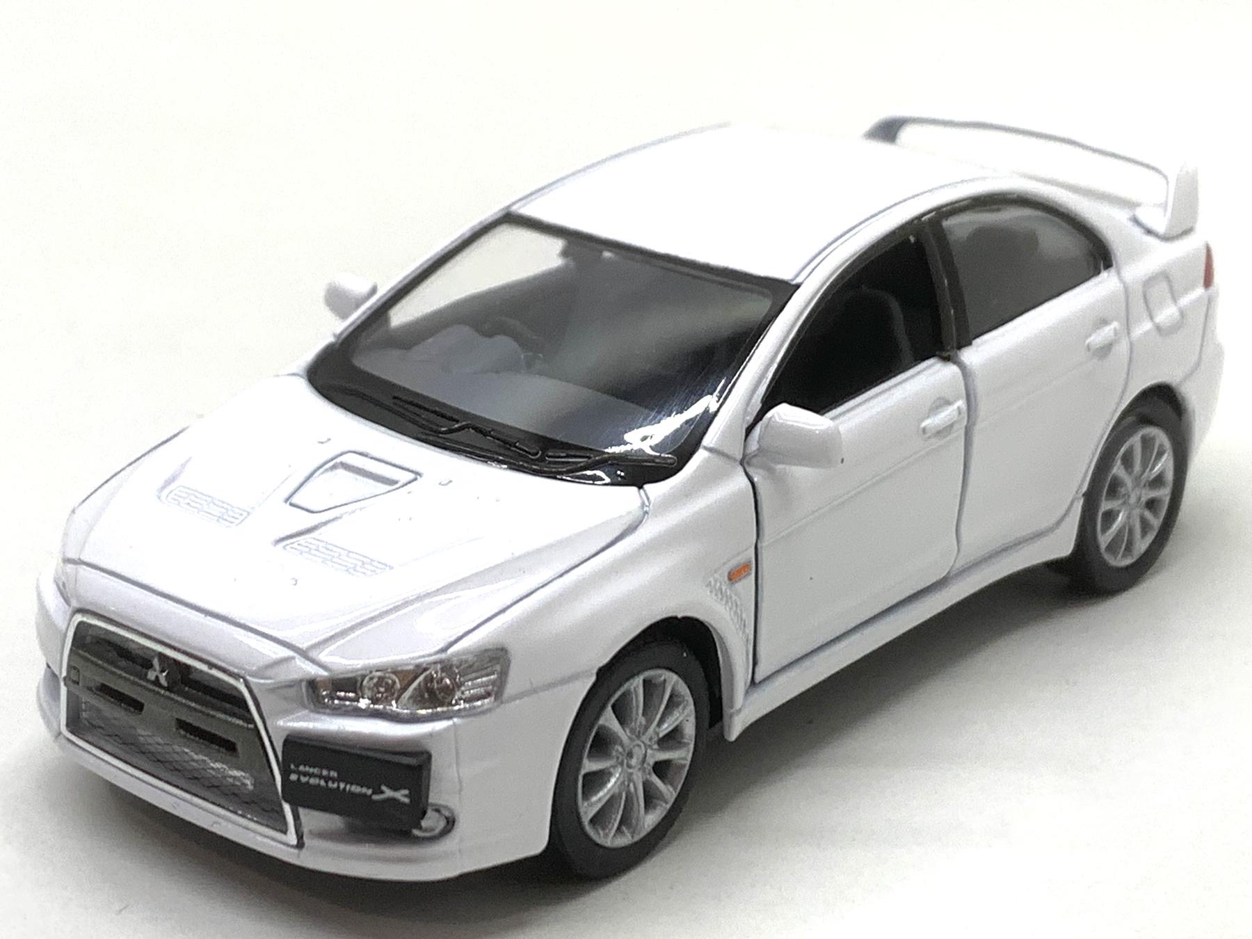Машинка Kinsmart Mitsubishi Lancer Evolution металлическая Белый (KT5329W)