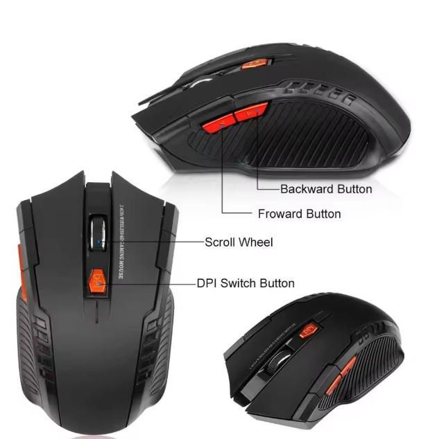 Миша комп'ютерна бездротова Wireless Bluetooth Чорний (1600 DPI) - фото 3 Миша комп'ютерна бездротова Wireless Bluetooth Чорний (1600 DPI) - фото 3