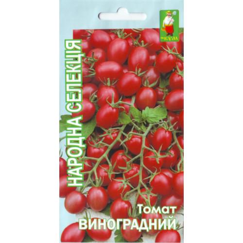 Семена Кум Народная Селекция томат Виноградный 30 шт. черри высокорослый/красный/для свежего потребления и консервирования Семена Кум Народная Селекция томат Виноградный 30 шт. черри высокорослый/красный/для свежего потребления и консервирования