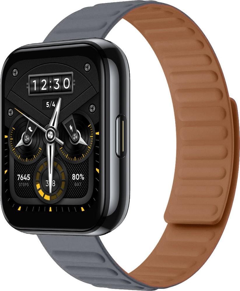 Ремешок магнитный Magneter для Realme Watch 2/2 Pro Grey (37273-33)