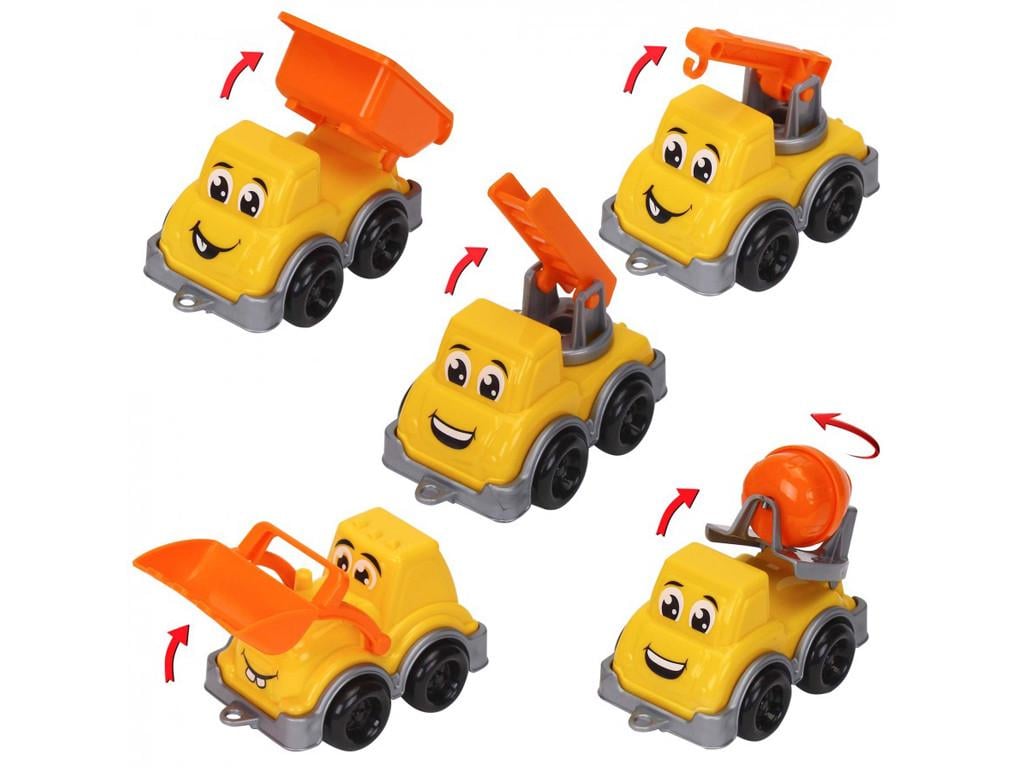 Набір будівельних машинок ТехноК 7693 Транспорт міні (7158) - фото 4