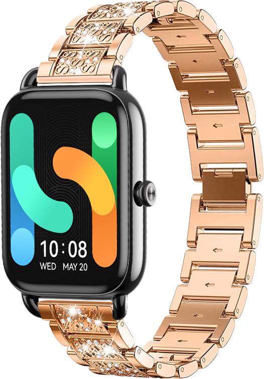 Браслет металлический Glam для Haylou RS4 Plus LS11 Rose Gold (40628-27)