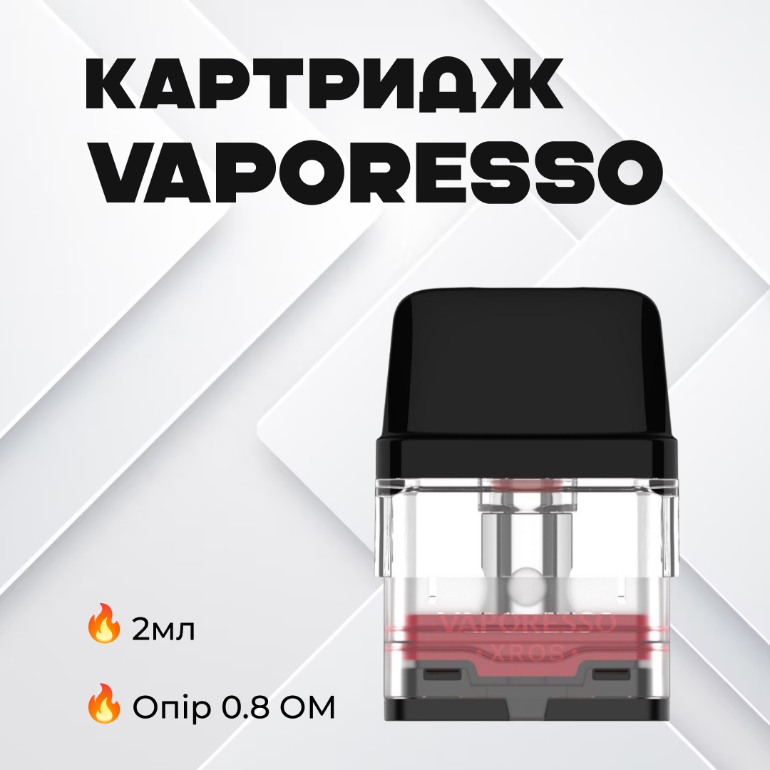 Картриджі Vaporesso XROS Meshed 0,8 Ом для POD систем 2 мл 4 шт. (db52b372) - фото 7