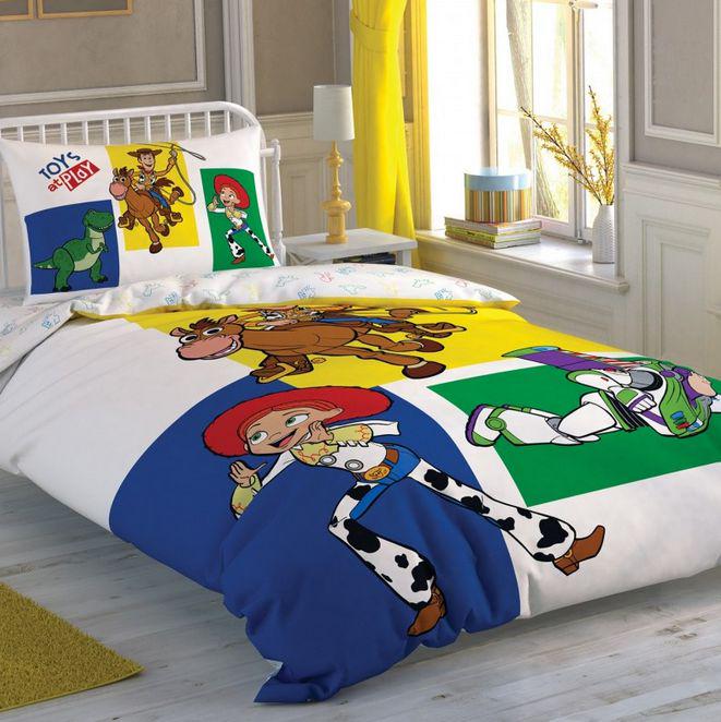 Постільна білизна підліткова Tac Disney Toy Story 4 Adventure ранфорс полуторна
