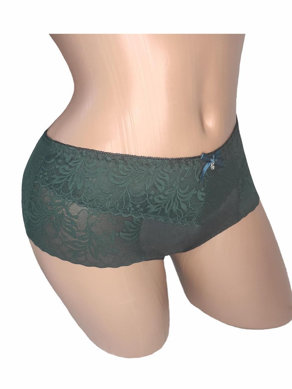 Трусы женские котоновые с кружевом Finella 211 2XL р. 48-50 Изумрудный