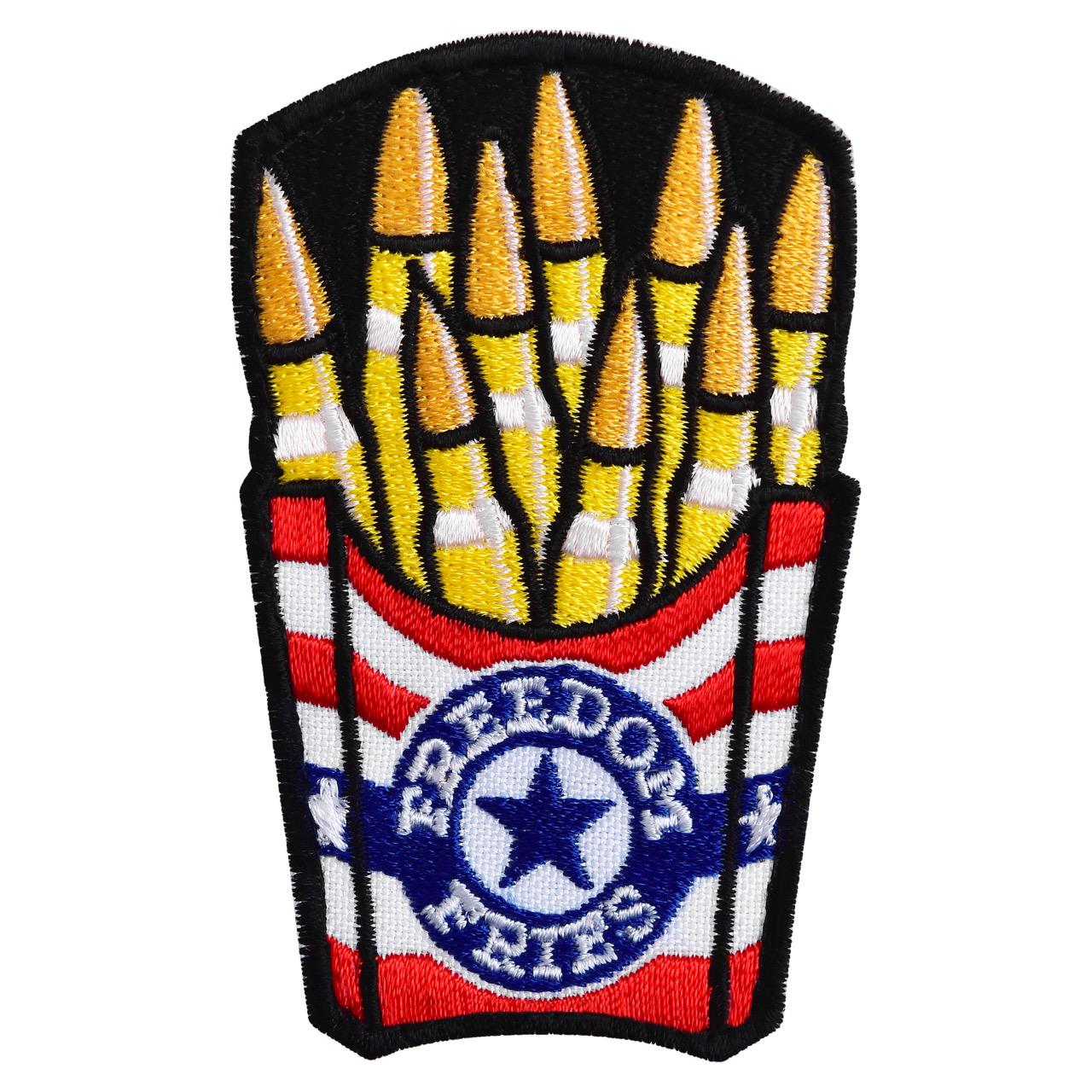 Шеврон-нашивка на липучке Freedom Fries Patch 5х8 см (26243)
