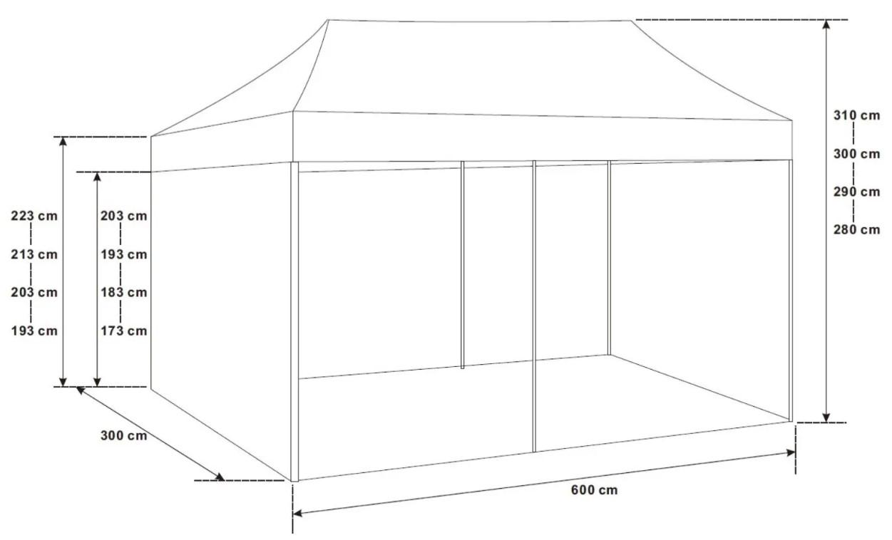 Намет-павільйон розсувний Bonro B-9006 з стінками та сумкою 3х6 Синій (6011) - фото 11 Намет-павільйон розсувний Bonro B-9006 з стінками та сумкою 3х6 Синій (6011) - фото 11