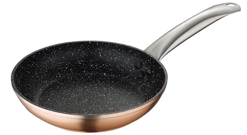 Сковорода Bergner Dafne Ø 20 см індукційна з мармуровим антипригарним покриттям Мідний (BG-30565-CP)