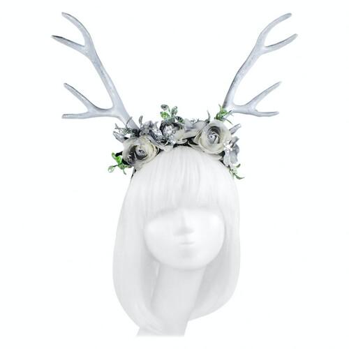 Рога Олень Зимний на обруче SETA Decor 19-1020SL