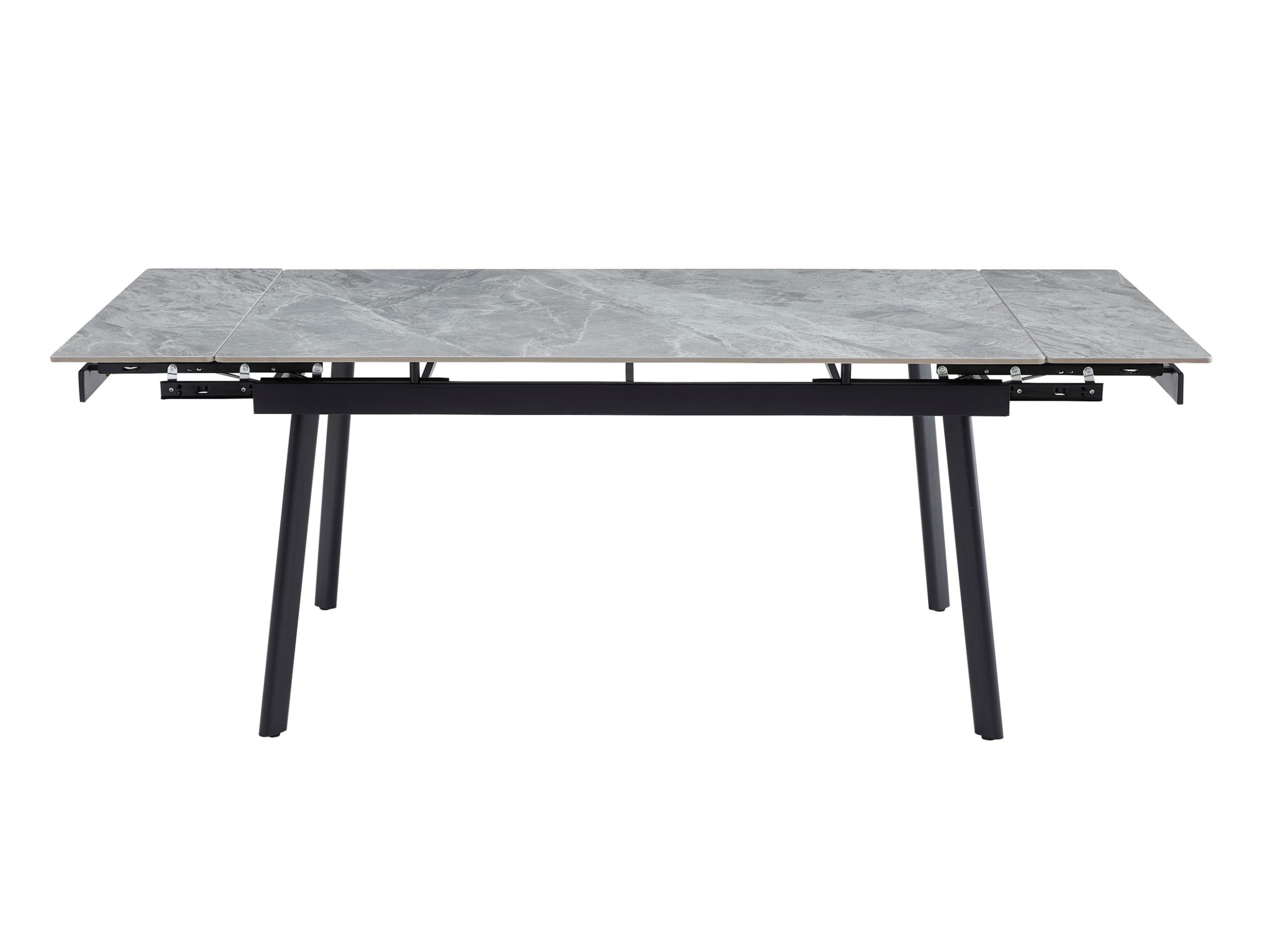 Стіл обідній розсувний Vetro Mebel 1500- 2100x900x760 мм Б’янко карарра грей/Чорний (TМ-98) - фото 3 Стіл обідній розсувний Vetro Mebel 1500- 2100x900x760 мм Б’янко карарра грей/Чорний (TМ-98) - фото 3