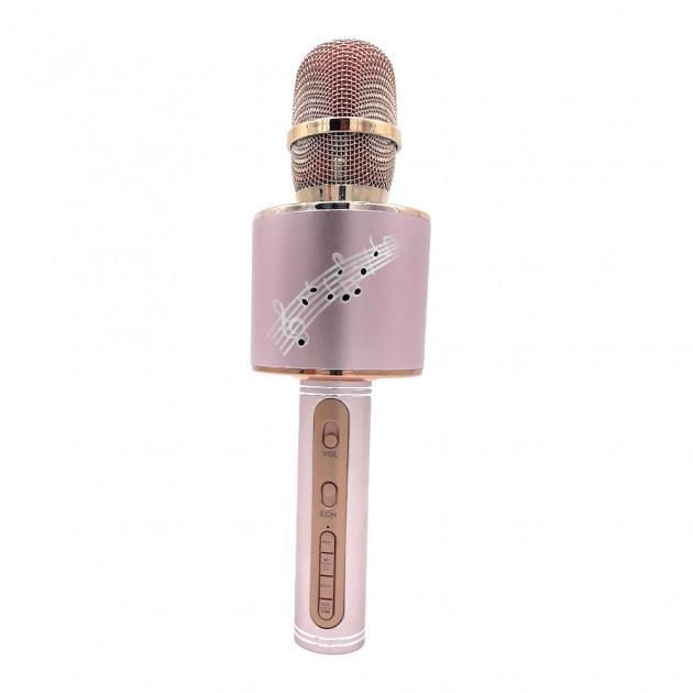 Беспроводной Bluetooth-микрофон 2в1 Karaoke YS-66 с колонкой Розовый