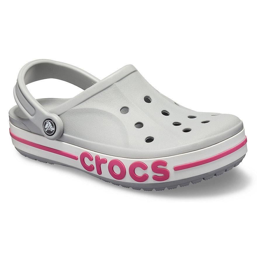 Сабо Crocs Bayaband Clog M4-W6 р. 36 Light Grey/Pink