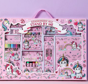 Подарочный набор для творчества и рисования для девочки Единорог пенал/карандаши/маркеры (JH-YWLS-01_Pony) - фото 5