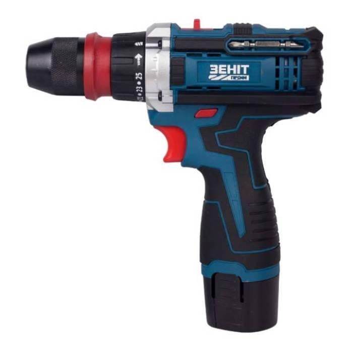 Шуруповерт акумуляторний Зеніт Профі ЗПША-12/20 DFR Профі 12V 2000 mAh Blue (853781)