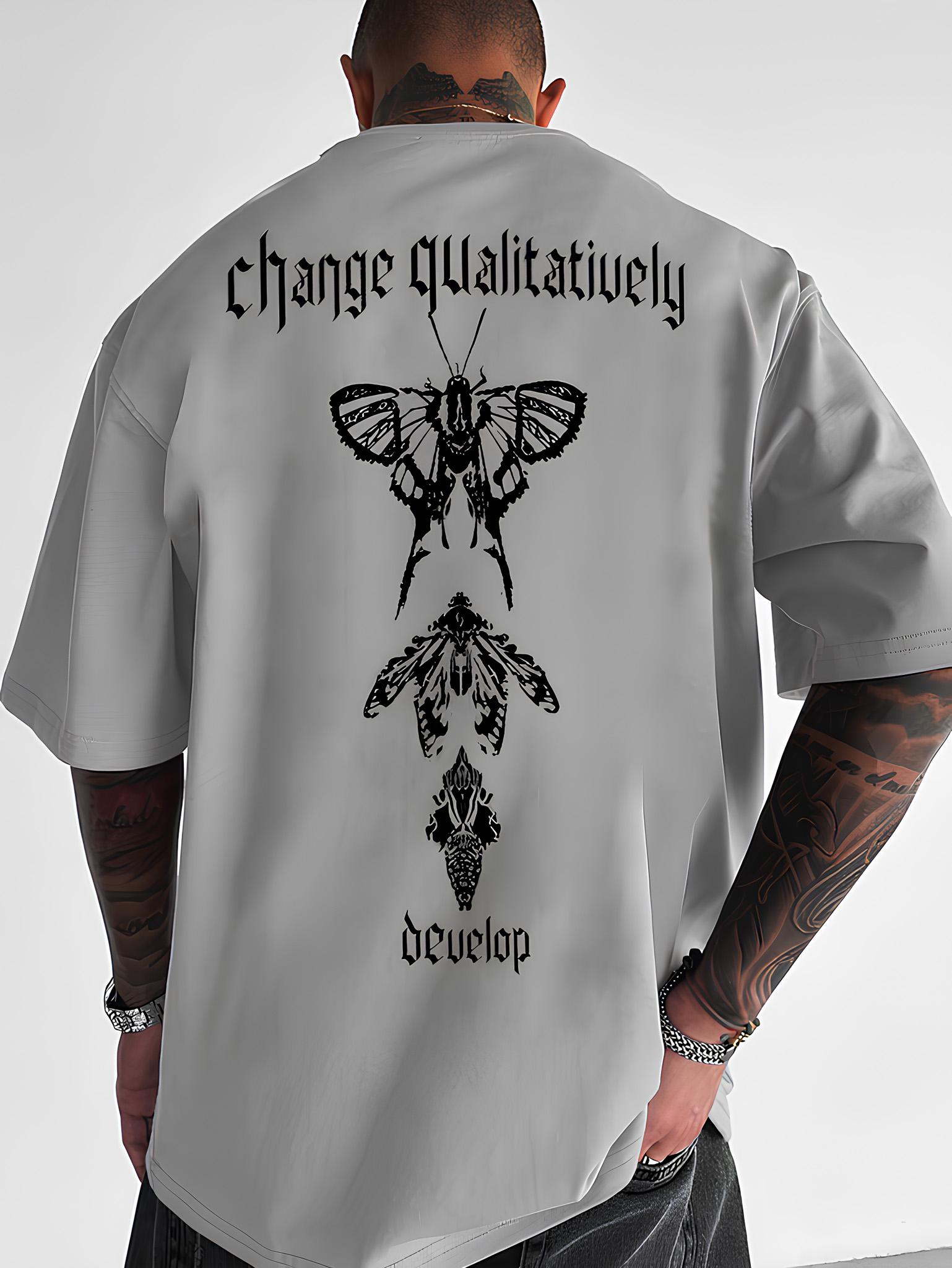 Футболка з ДТФ-принтом 57-494 L Сірий (38914)