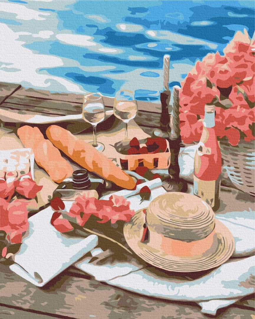 Картина по номерам Brushme Премиум Пикник рядом с морем 40x50 см (PBS51331)